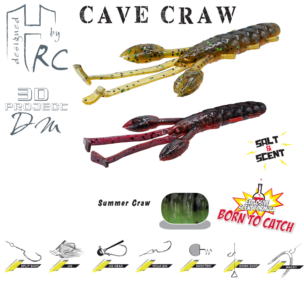 CAVE CRAW 3.8 9.6cm Sumer Craw