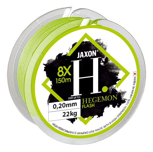 FIR TEXTIL HEGEMON 8X FLASH 150m 0.16mm 17kg Verde Fluo