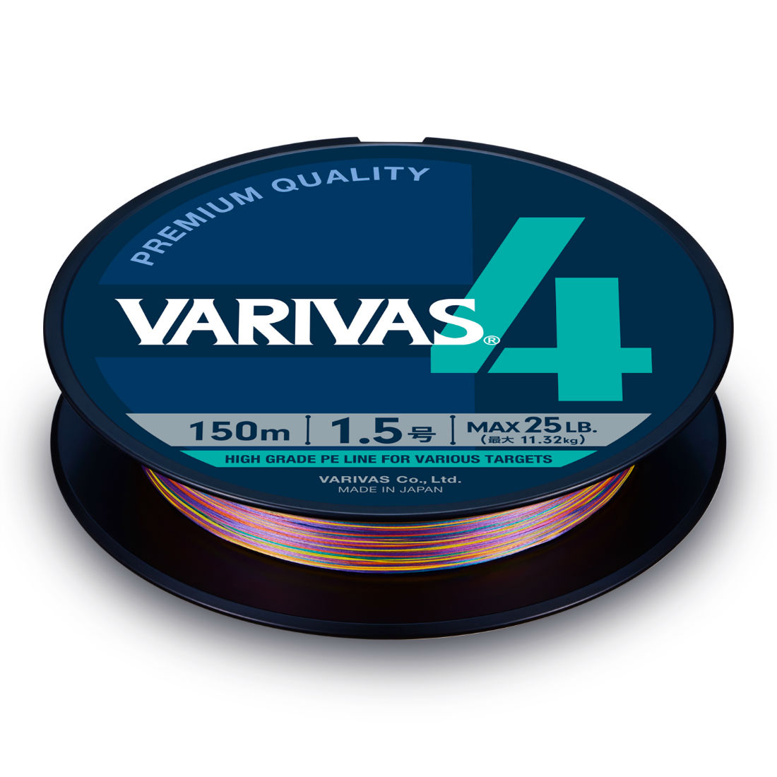 FIR VARIVAS PE 4 MARKING EDITION 150m 0.205mm 25lb Vivid 5 Color