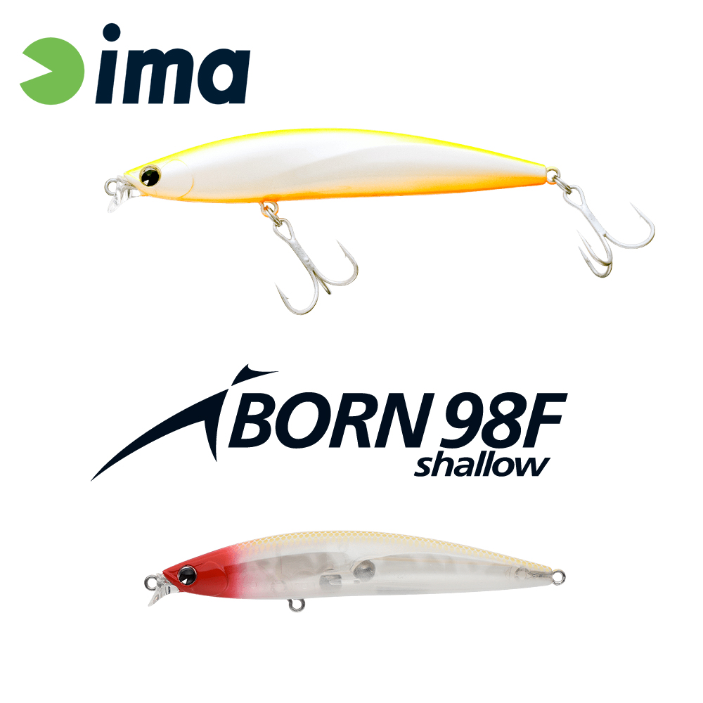 IMA IBORN 98F SHALLOW 98mm 13gr 017 Classical Red Head
