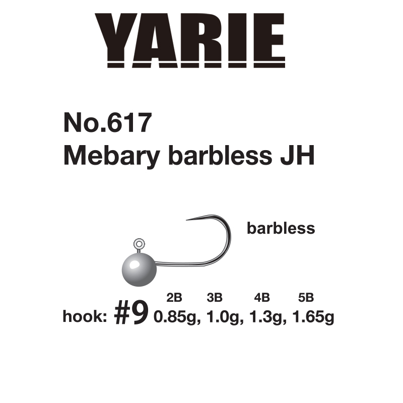 JIG YARIE 617 MEBARY BARBLESS 9 0.85gr