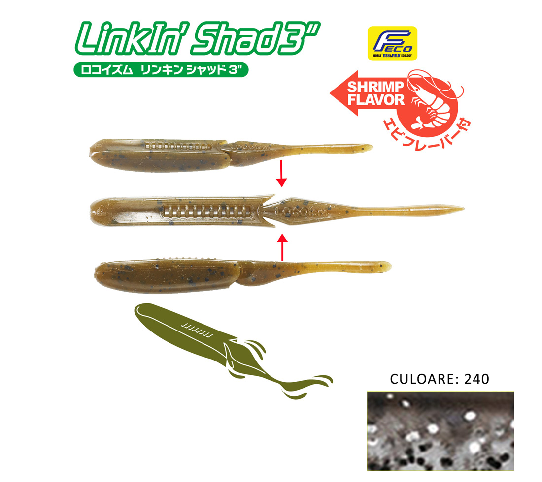 SHAD TIEMCO LINKIN SHAD 5 12.5cm Culoare 240