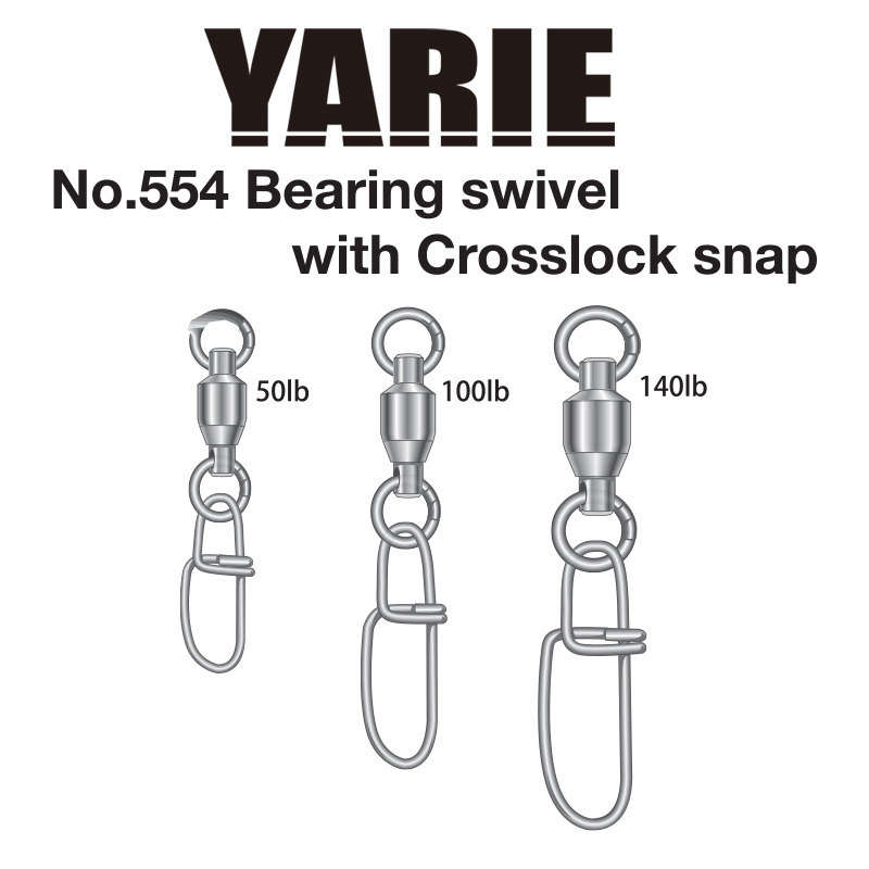 AGRAFA CROSSLOCK CU VARTEJ PE RULMENT YARIE 554 100LB