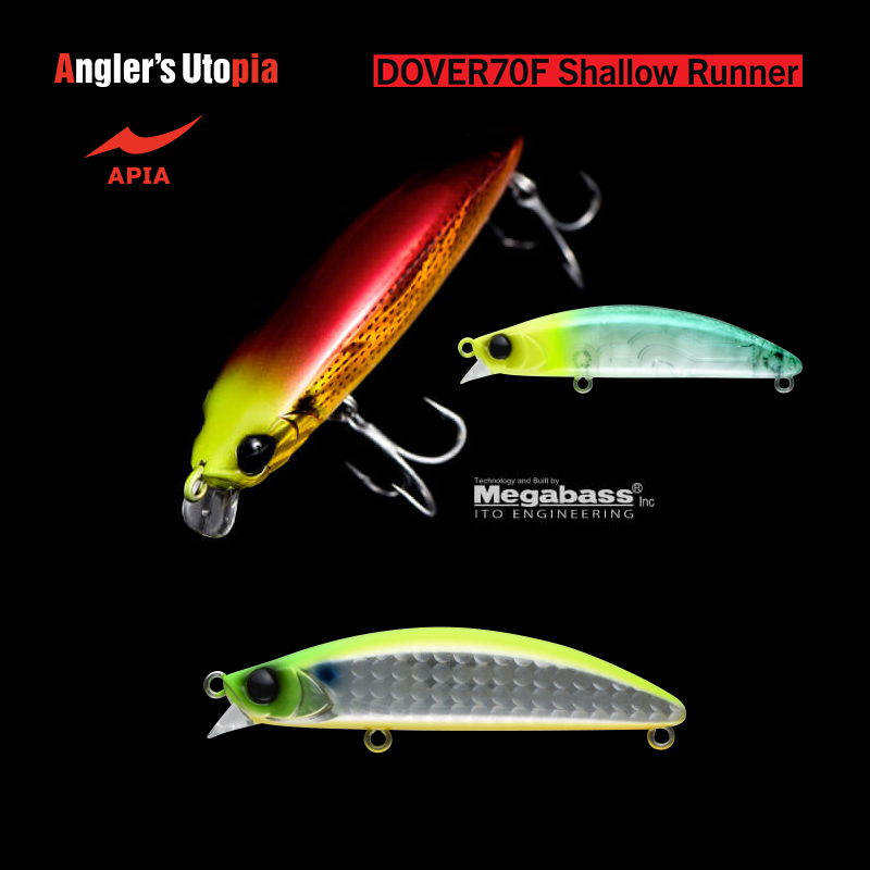 APIA DOVER 70F SHALLOW RUNNER 70mm 8.5gr 12 LGH-Chart Back