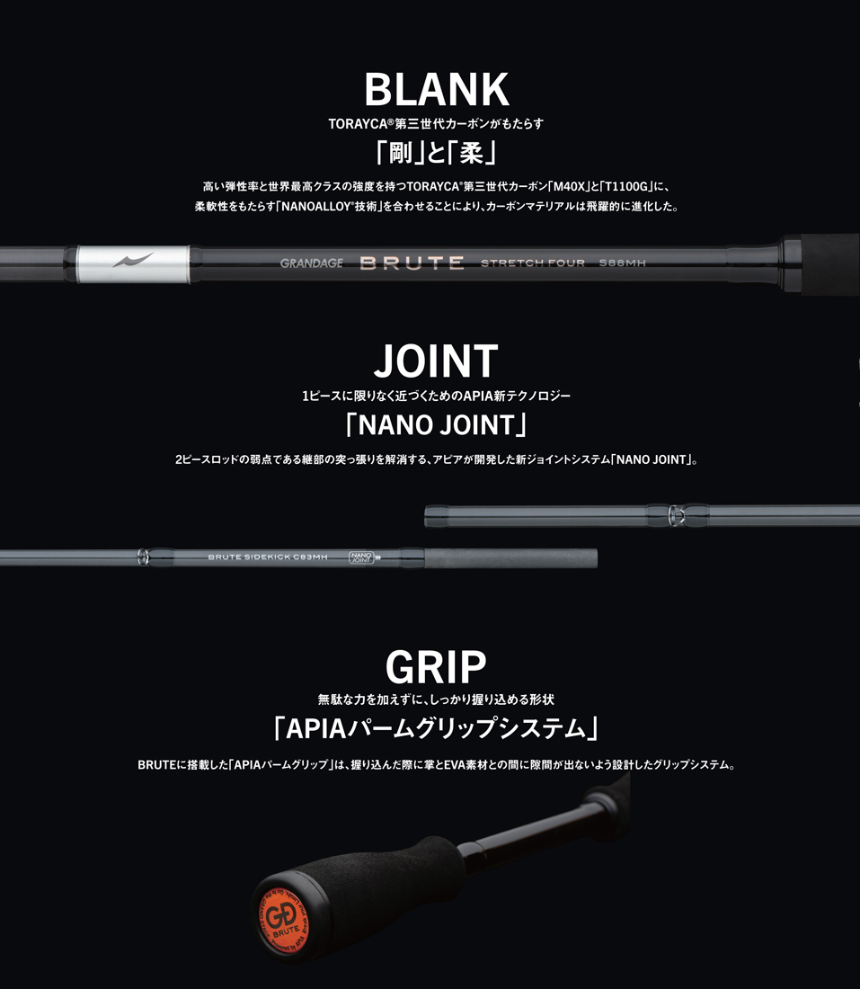 APIA GRANDAGE BRUTE SIDEKICK C83MH CAST 2.51m 10-50gr
