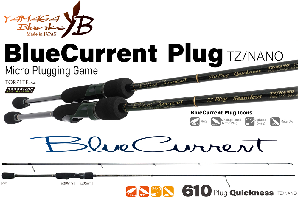 BLUE CURRENT 610PLUG QUICKNESS TZ-NANO 2.10m 1.5-5gr Fuji Titanum Torzite