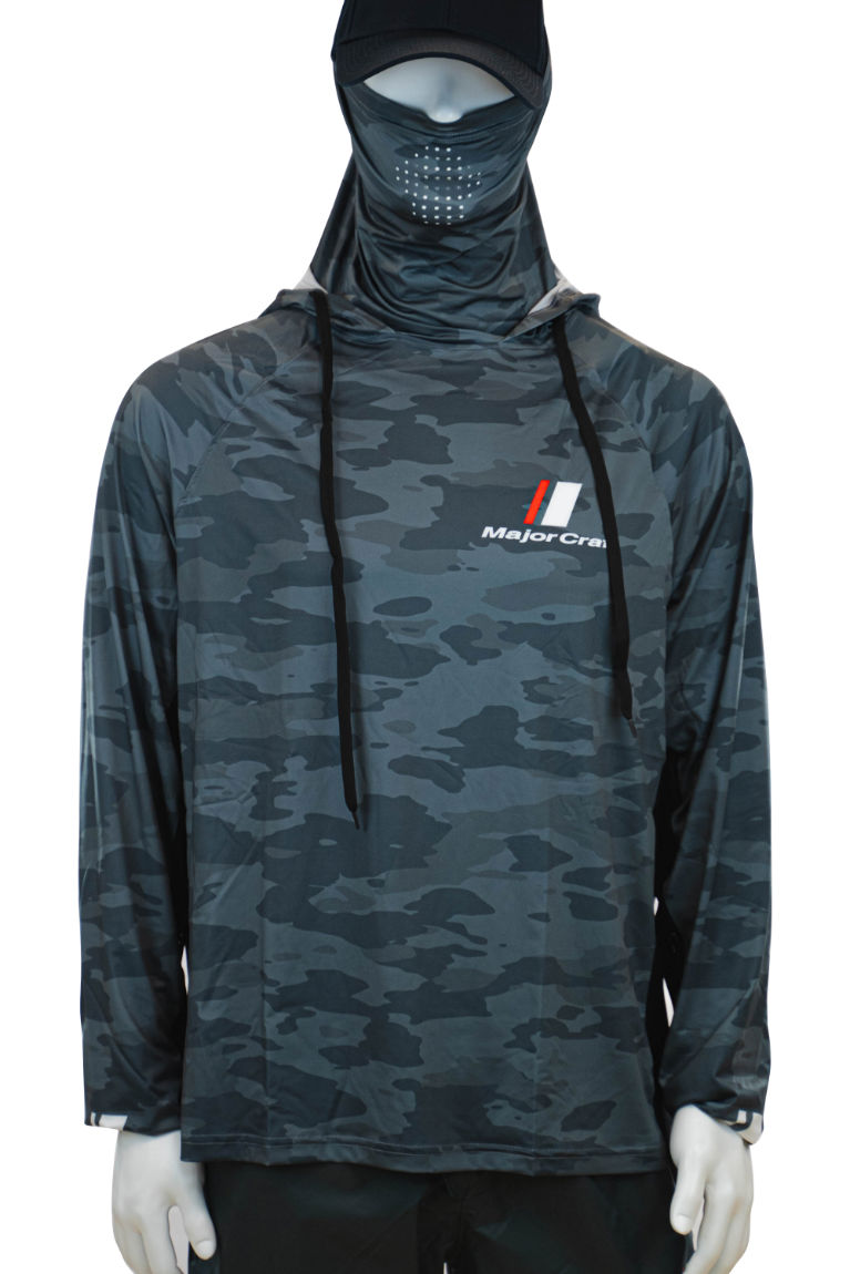 BLUZA MAJOR CRAFT UV SUN PROTECTION HOODIE L Dark Gray