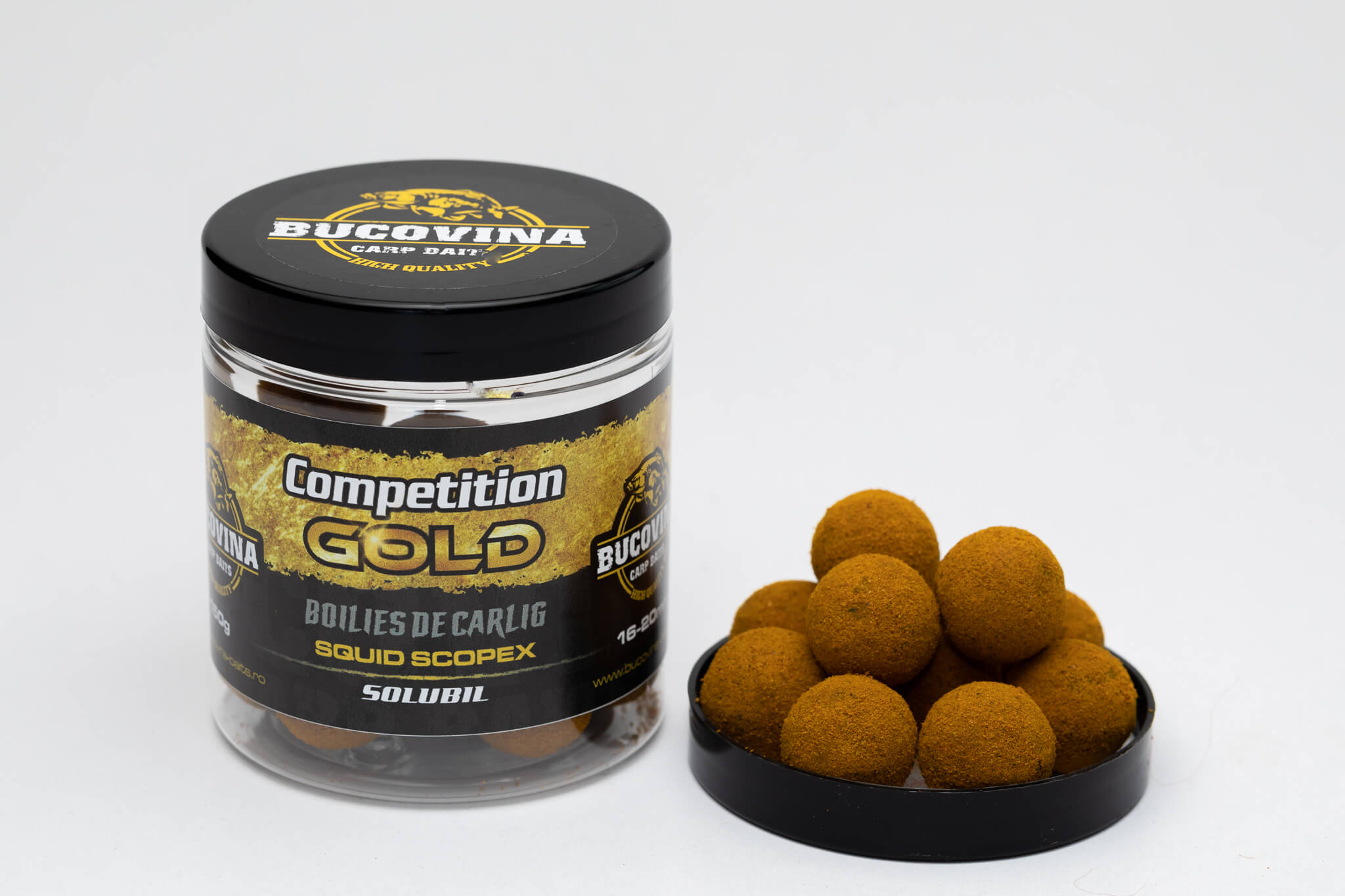 Boilies Bucovina Baits Competition Gold Solubil 16/20mm 150gr