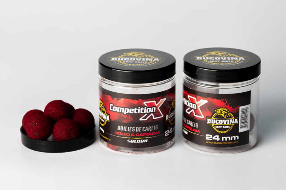 Boilies Bucovina Baits Competition X Tare 24mm 150gr
