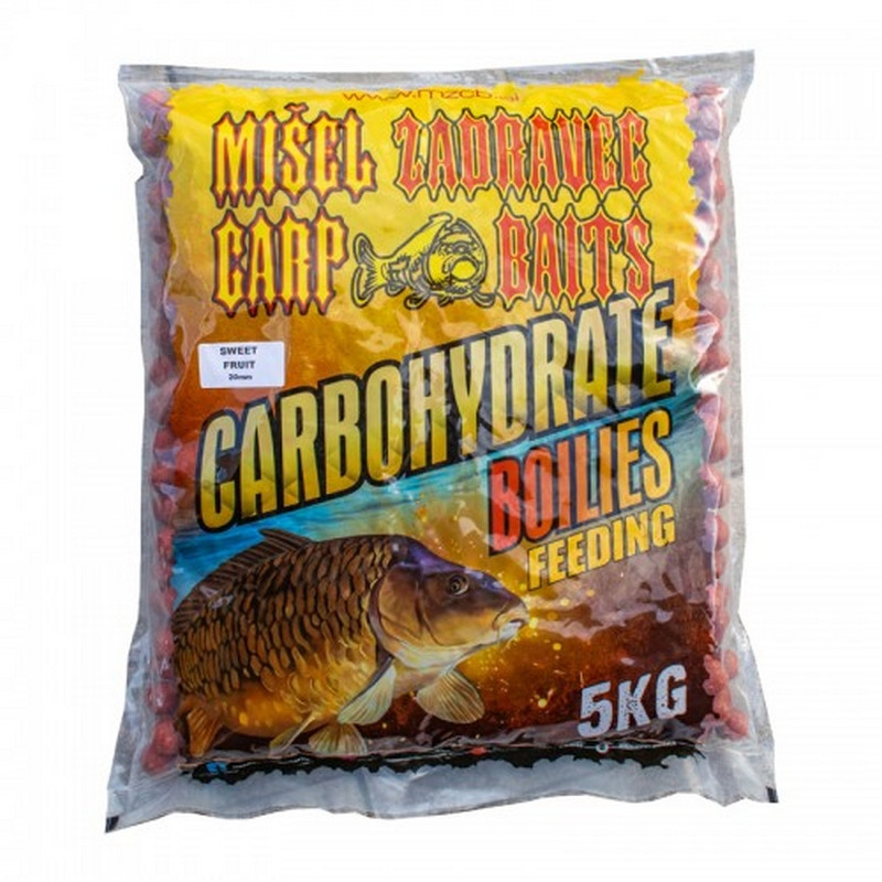Boilies Misel Zadravec Carbohydrate Sweet Fruit 20mm 5kg