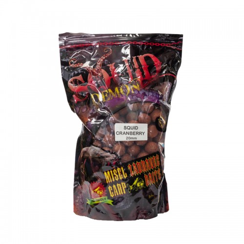 Boilies Misel Zadravec Demon Squid Cranberry Tare 16mm 1kg