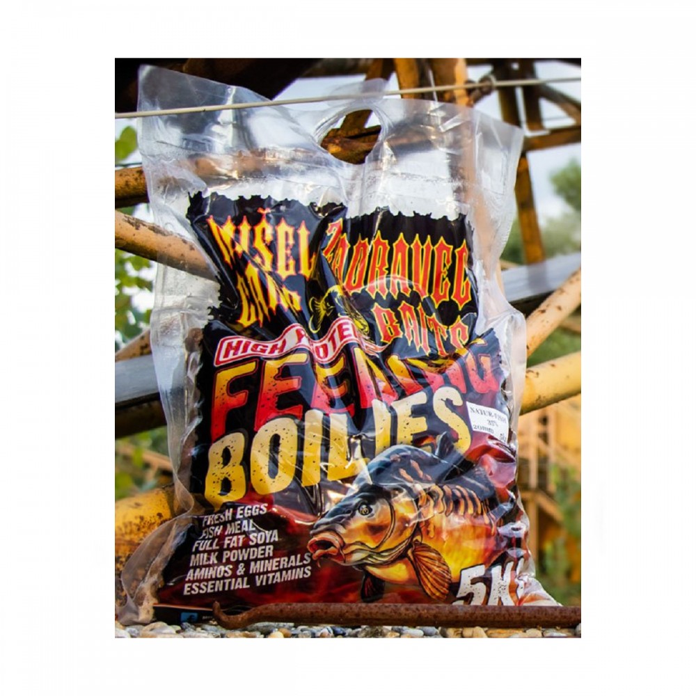 Boilies Misel Zadravec High Protein Feeding Natur Fish 35% Spice Tare 20mm 5kg