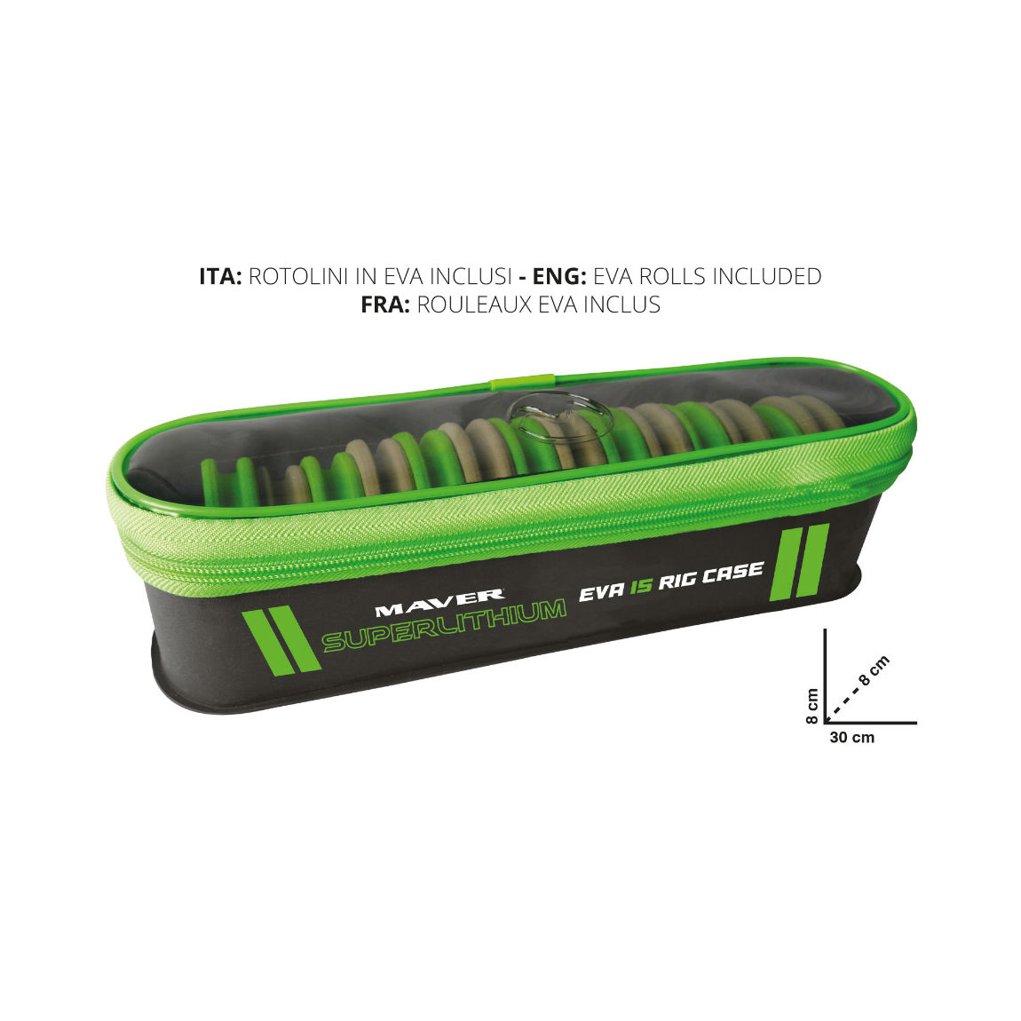 BORSETA MAVER SUPERLITHIUM EVA RIG CASE 15 ROLE 30*8*8cm