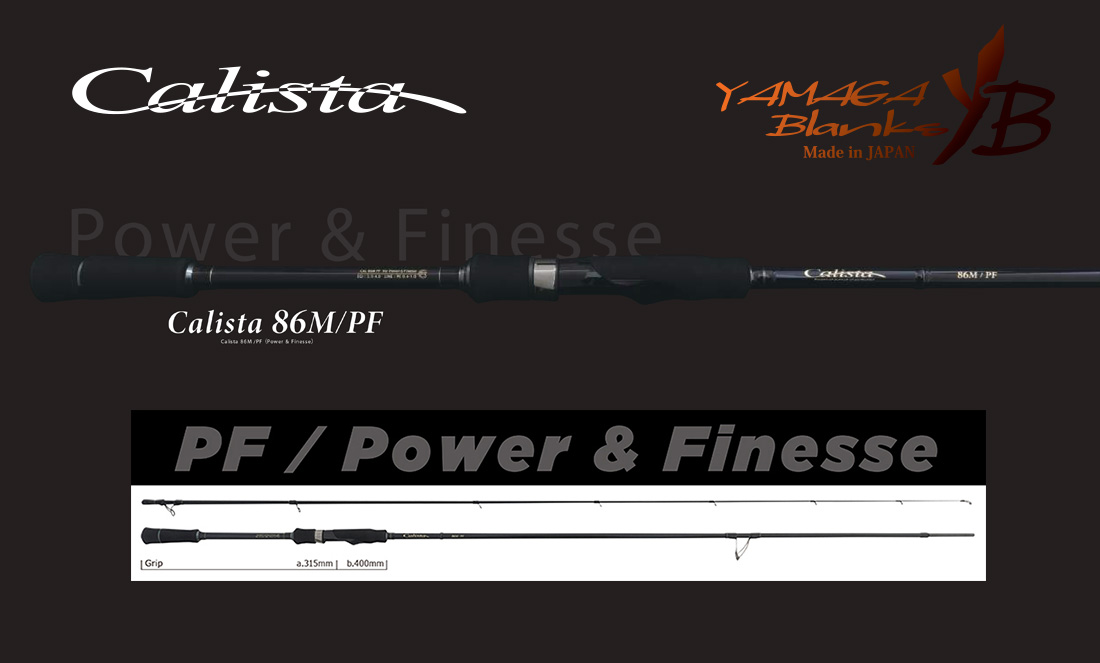 CALISTA 86M/PF 2.573m 28gr Fuji Titanium Torzite