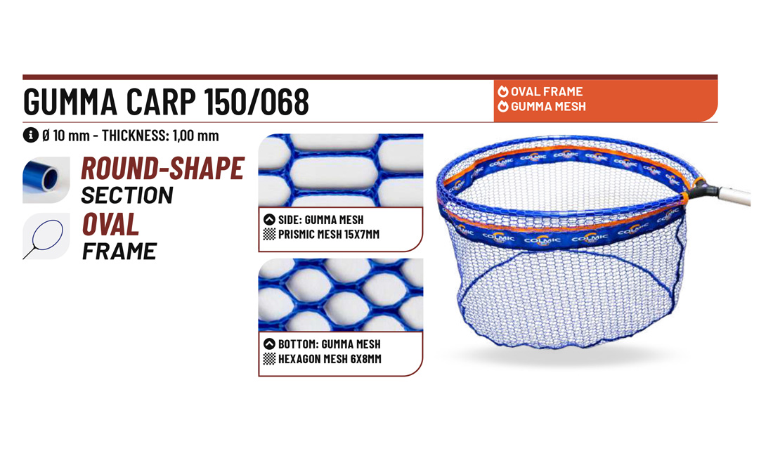 CAP MINCIOG COLMIC GUMMA CARP 150/068 55x48CM