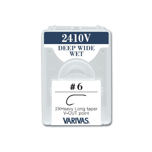CARLIGE FLY 2410V 2X FINE DEEP WIDE WET NR 10 micro barb