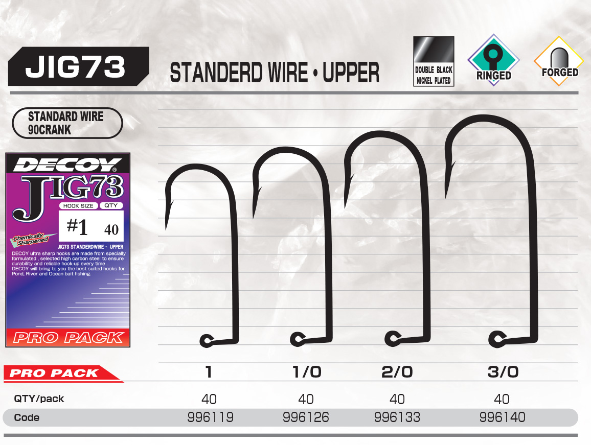 CARLIGE JIG DECOY PRO PACK JIG73 UPPER STANDARD WIRE NR.1
