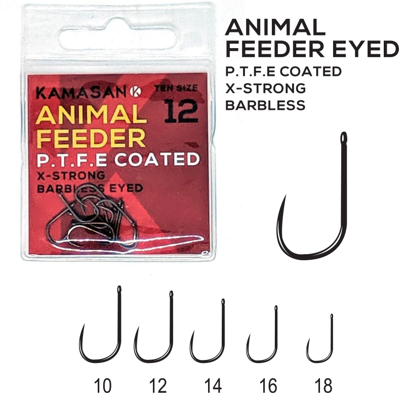 CARLIGE KAMASAN ANIMAL FEEDER PTFE X-STRONG NR 10 Barbless