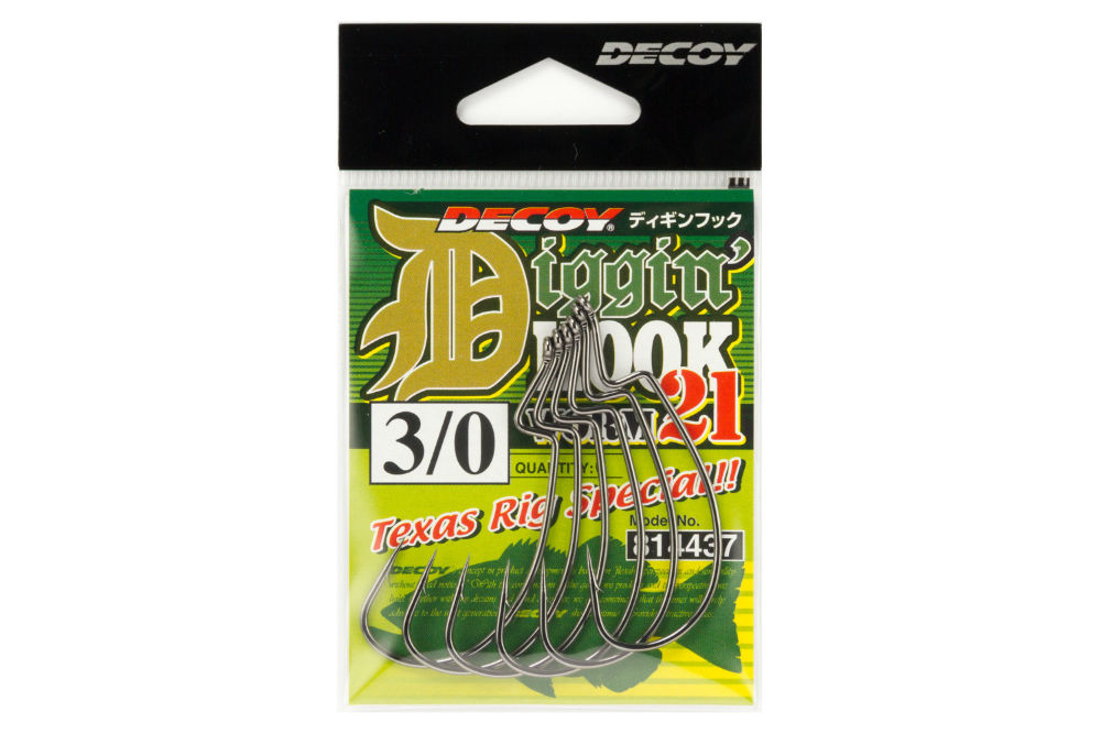 CARLIGE OFFSET DECOY WORM 21 DIGGIN HOOK NR.3/0