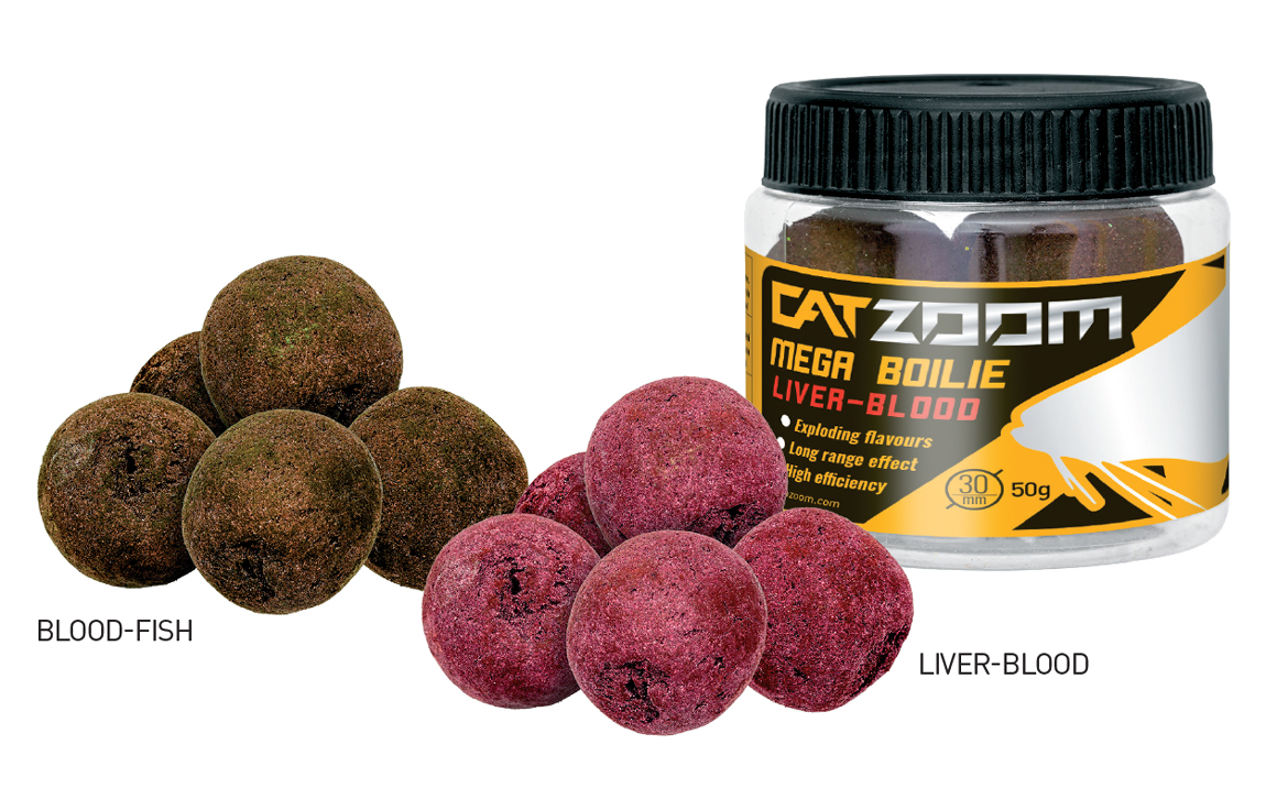 CATZOOM CATFISH MEGA BOILIE 30mm 50gr Blood Fish