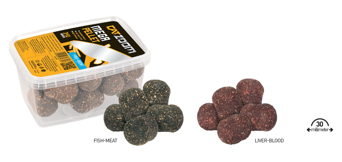 CATZOOM CATFISH MEGA PELLET 30mm 340gr Liver Blood