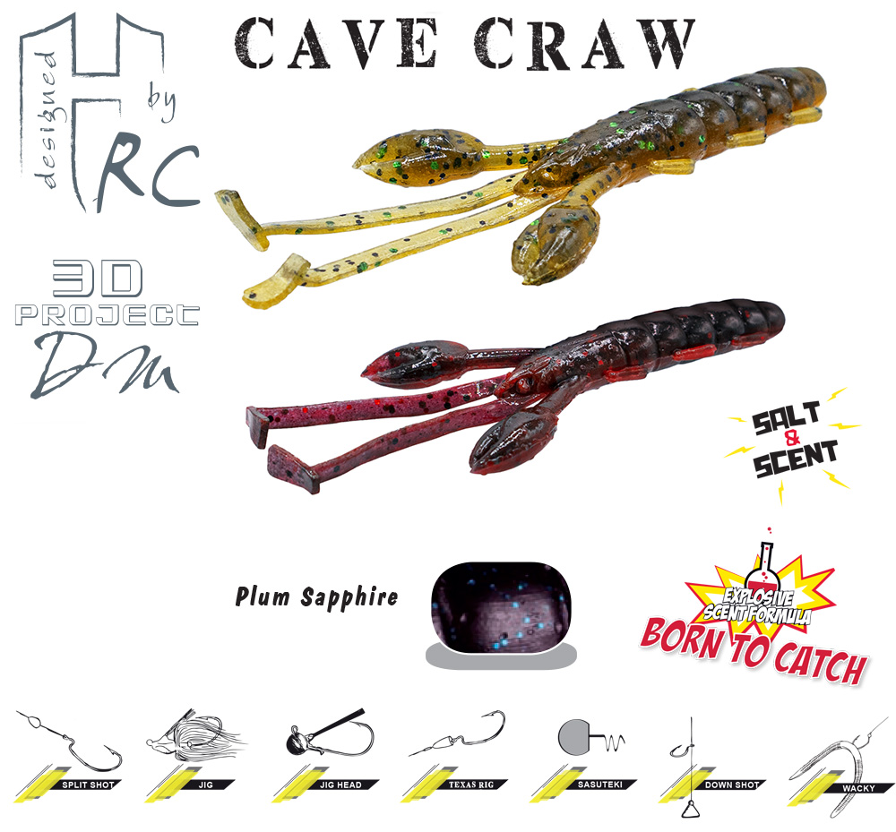 CAVE CRAW 3.8 9.6cm Plum Sapphire