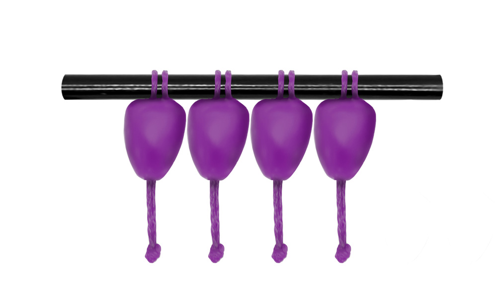 CONECTOR ELASTIC DACRON MEGA 10*9mm Purple