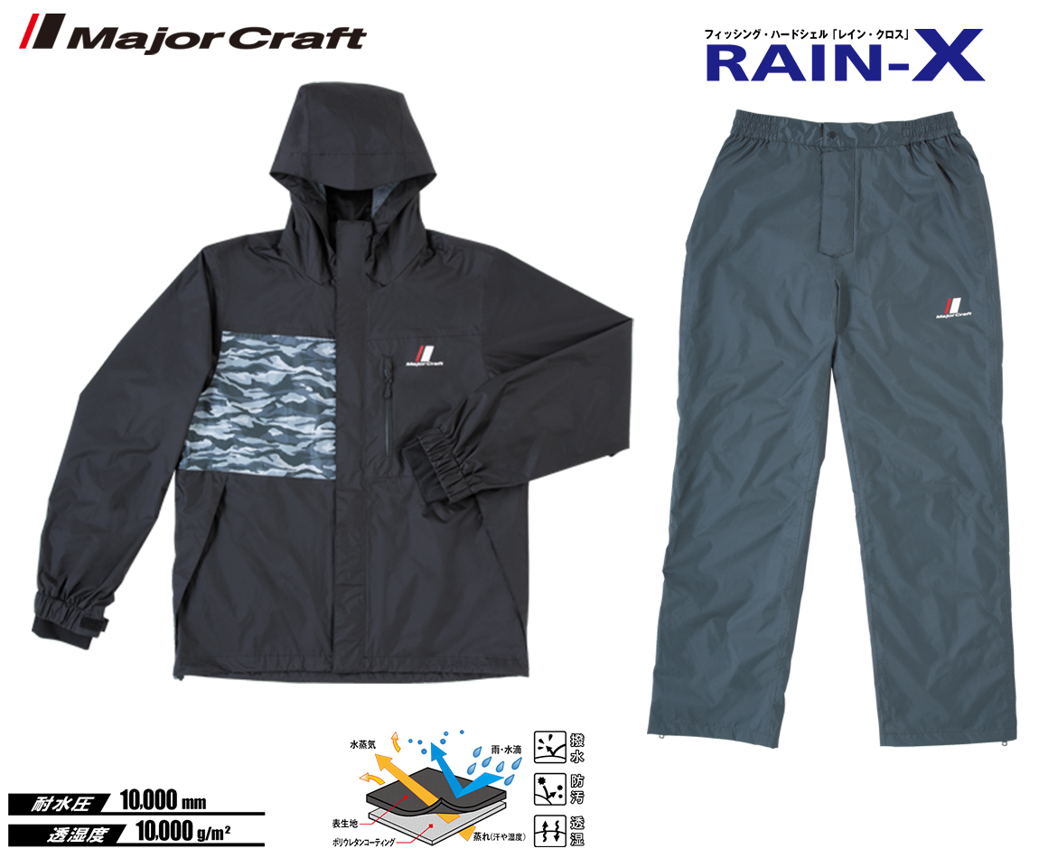 COSTUM PLOAIE MAJOR CRAFT RAIN-X 4L Black