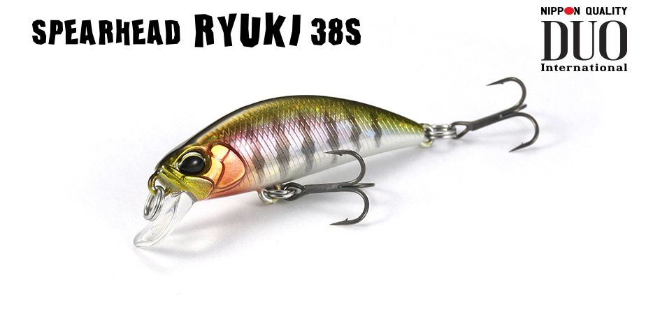 DUO SPEARHEAD RYUKI 38S 3.8cm 2.8gr ASA4082 Mat Black Back RB