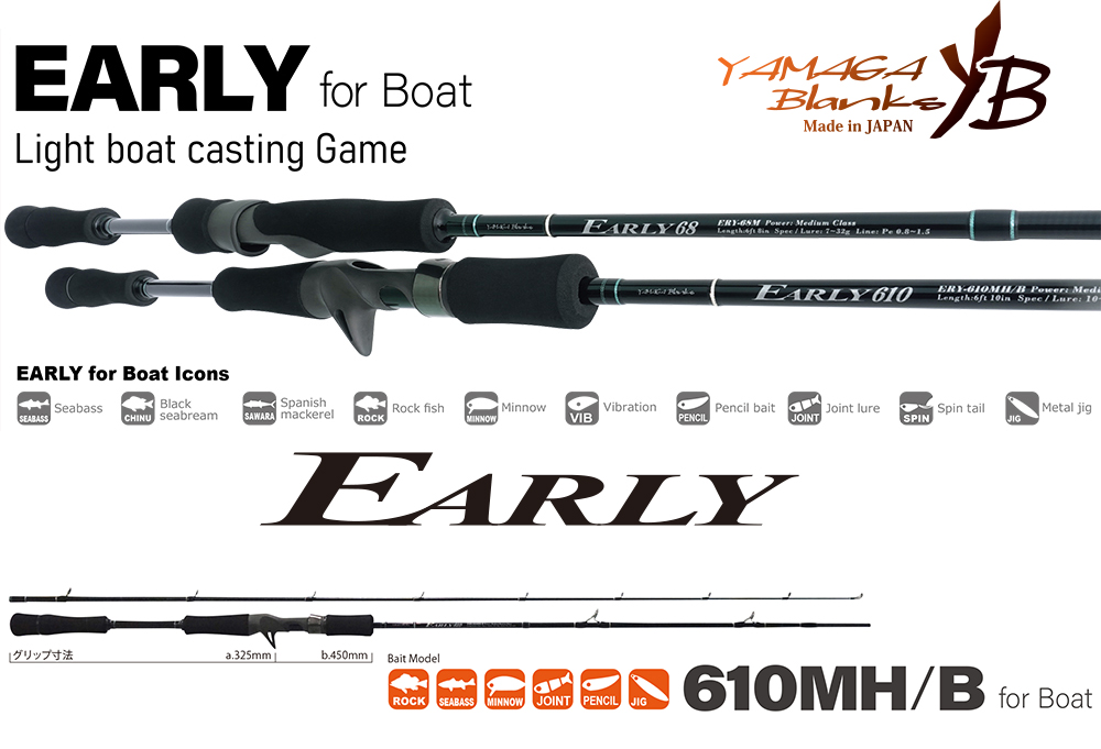 EARLY BOAT 610MH/B BAICAST 2.10m 10-50gr