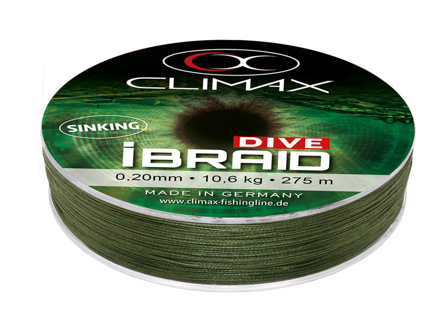 FIR CLIMAX iBRAID DIVE SINKING OLIVE GREEN 135m 0.10mm 4.1kg