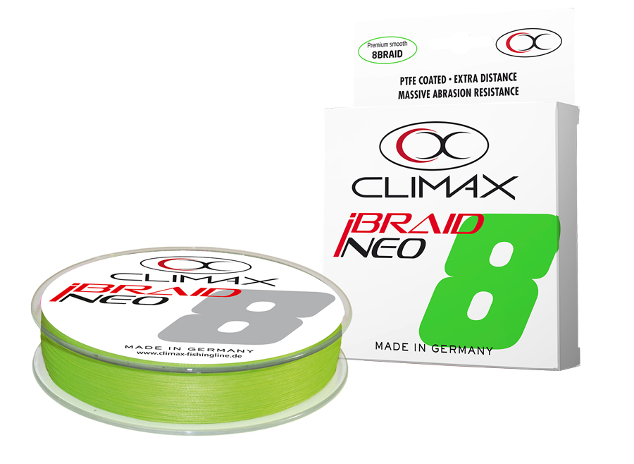 FIR CLIMAX iBRAID NEO X8 FLUO CHARTREUSE 135m 0.06mm 3.2kg