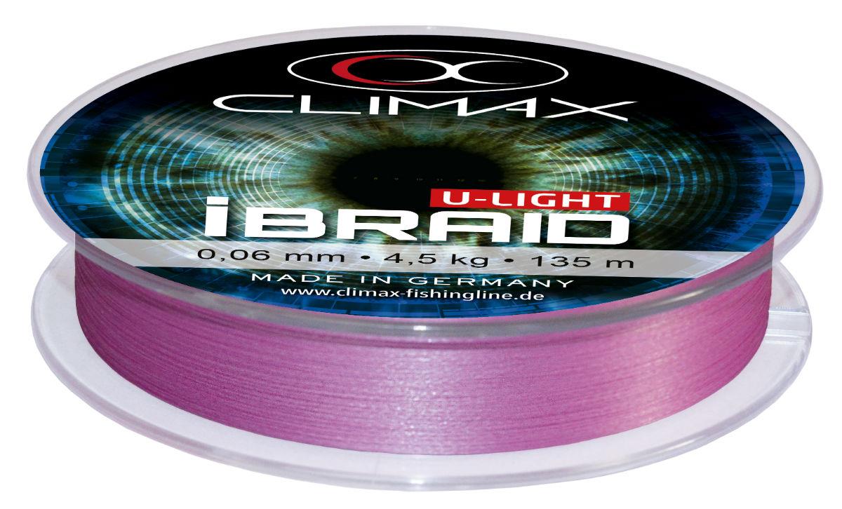 FIR CLIMAX iBRAID U-LIGHT FLUO PURPLE 135m 0.04mm 3.0kg