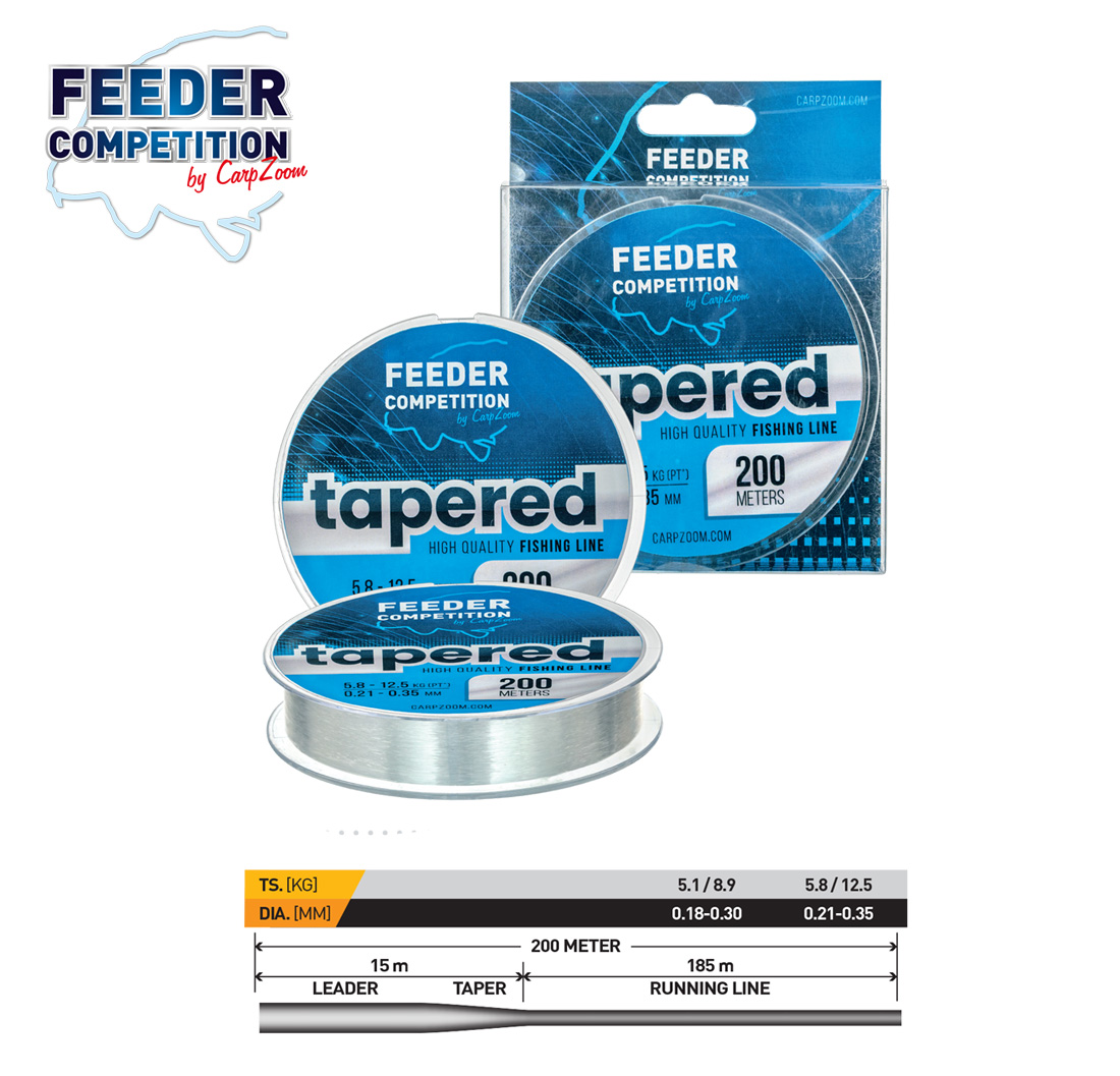 FIR CONIC TAPERED FEEDER COMPETITION 200m 0.18-0.30mm 8.9kg