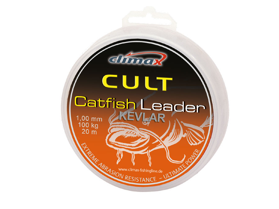 FIR CULT CATFISH KEVLAR LEADER 20m 1.00mm 100kg Olive Green