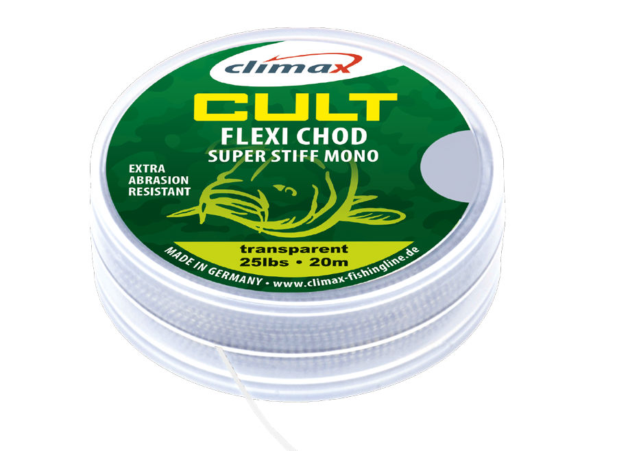 FIR CULT CRAP FLEXI CHOD MONO HOOKLINK 20m 0.40mm 15lb