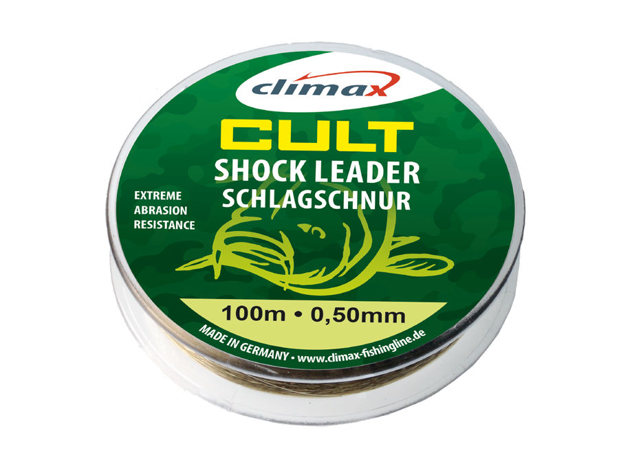 FIR CULT CRAP SHOCK LEADER 100m 0.60mm 45lb 20.3kg Camouflage