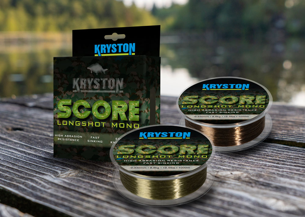 FIR KRYSTON SCORE LONGSHOT MONO 1000m 0.26mm 11.8lb 5.5kg Dark Brown