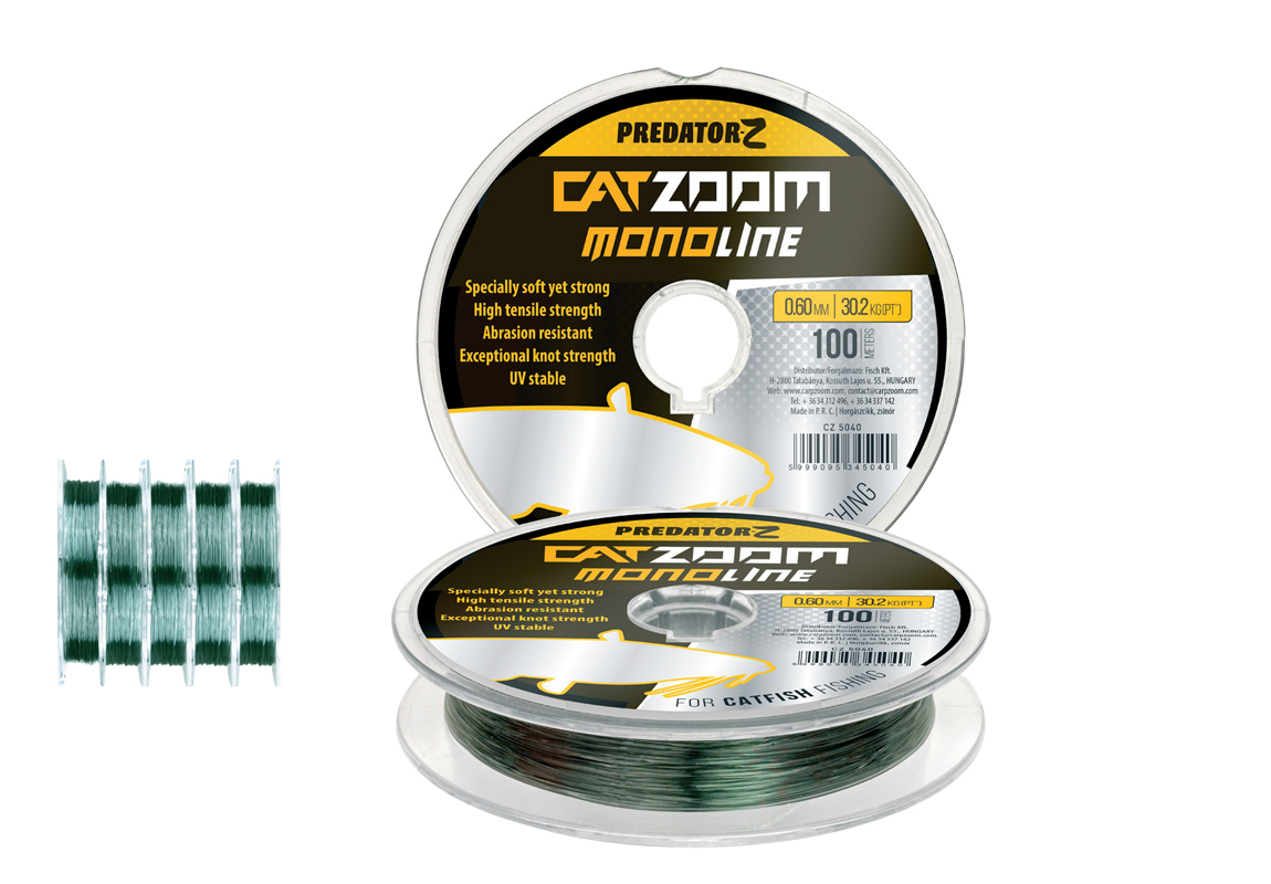 FIR MONOFILAMENT CATZOOM CATFISH 80m 1.00mm 54.7kg Green