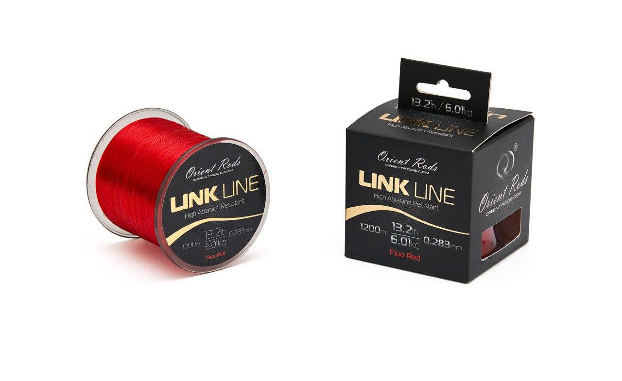 Fir Orient Rods Link Line Fluo Red 0.26mm/1200m