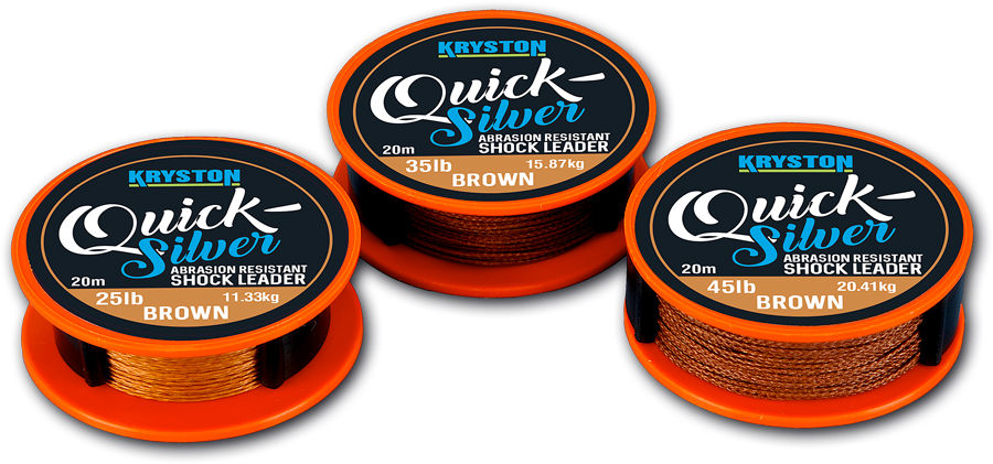 FIR QUICKSILVER SHOCK LEADER 20m 45lb Gravel Brown