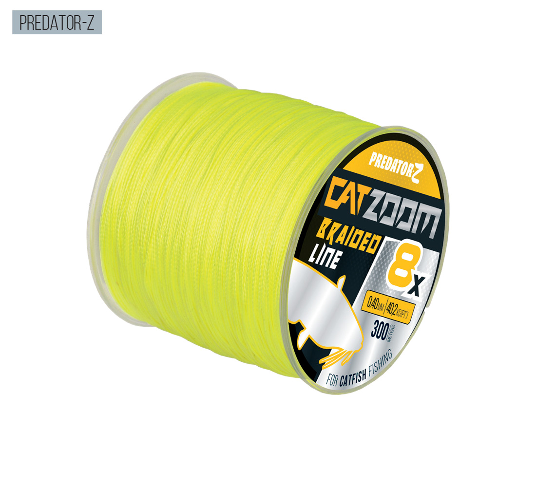 FIR TEXTIL CATZOOM CATFISH 8X 300m 0.40mm 40.2kg Fluo Green