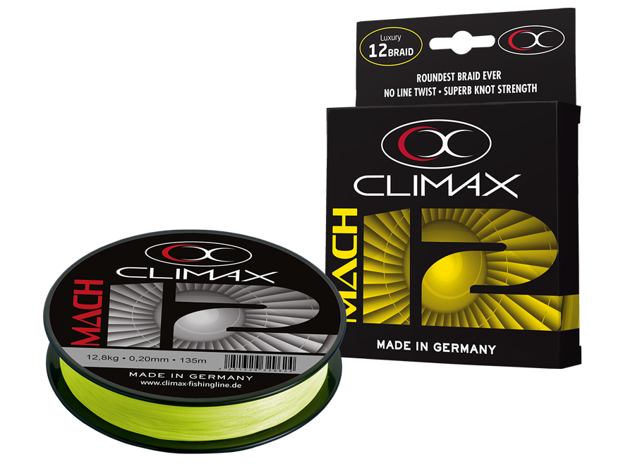 FIR TEXTIL CLIMAX MACH X12 FLUO YELLOW 135m 0.13mm 7.1kg