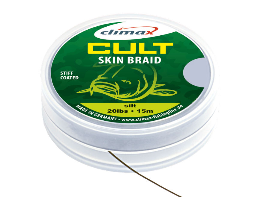 FIR TEXTIL CULT CRAP SKINBRAID 15m 30lb Camou Green