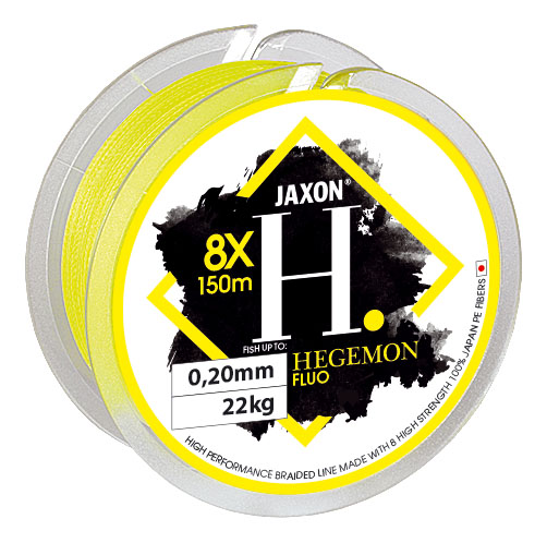 FIR TEXTIL HEGEMON 8X FLUO 150m 0.06mm 4kg Galben Fluo