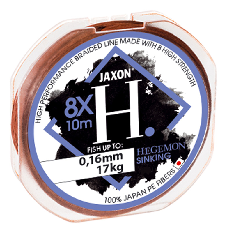 FIR TEXTIL HEGEMON 8X SINKING BROWN 10m 0.10mm 7kg