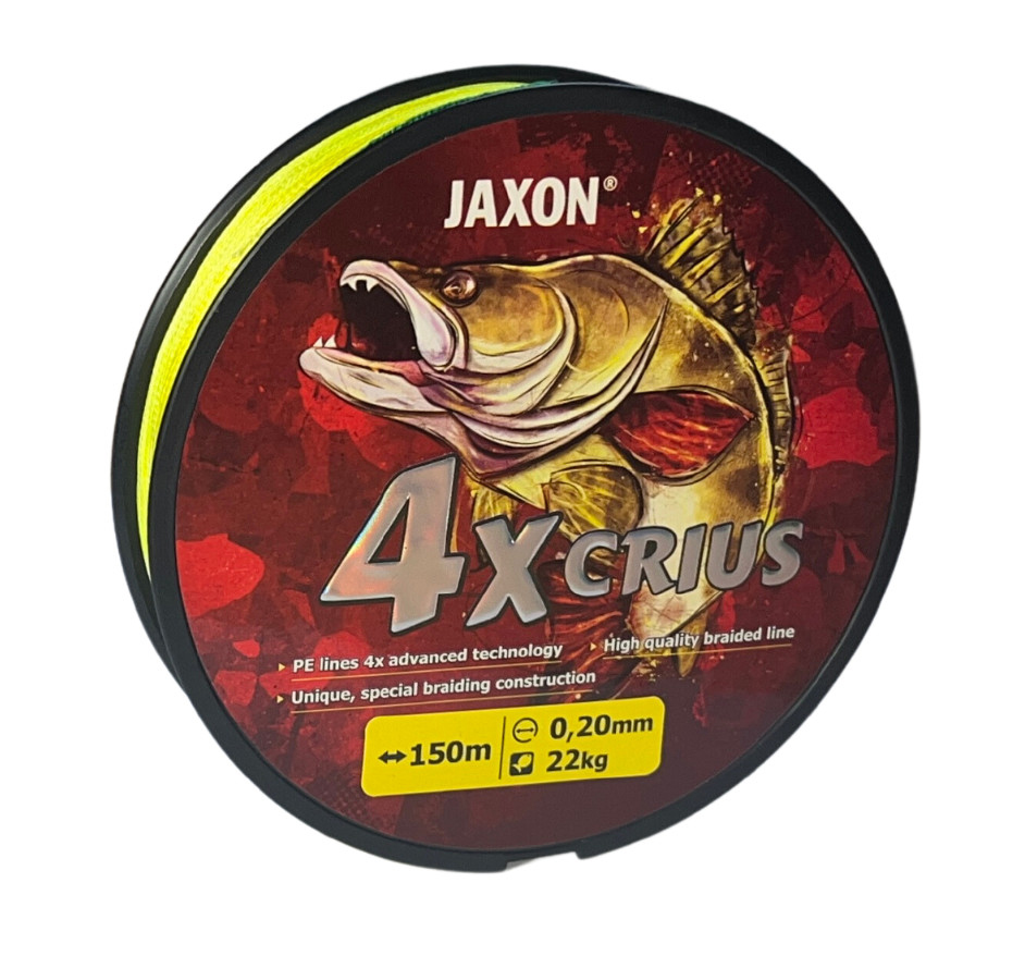 FIR TEXTIL JAXON CRIUS PE 4X FLUO 150m 0.10mm 7kg