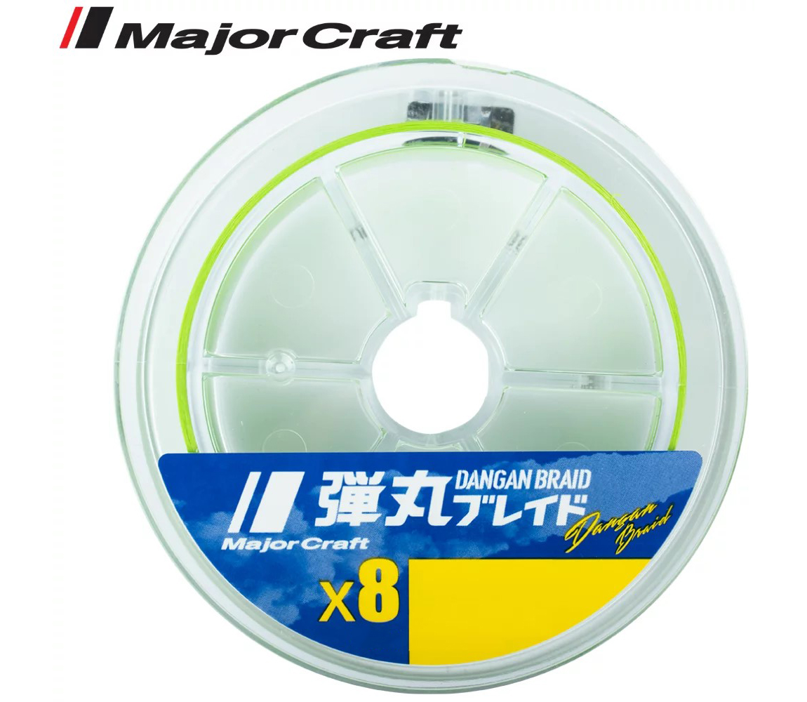 FIR TEXTIL MAJOR CRAFT DANGAN BRAID X8 150m #1.5 30lb Fluo Light Green
