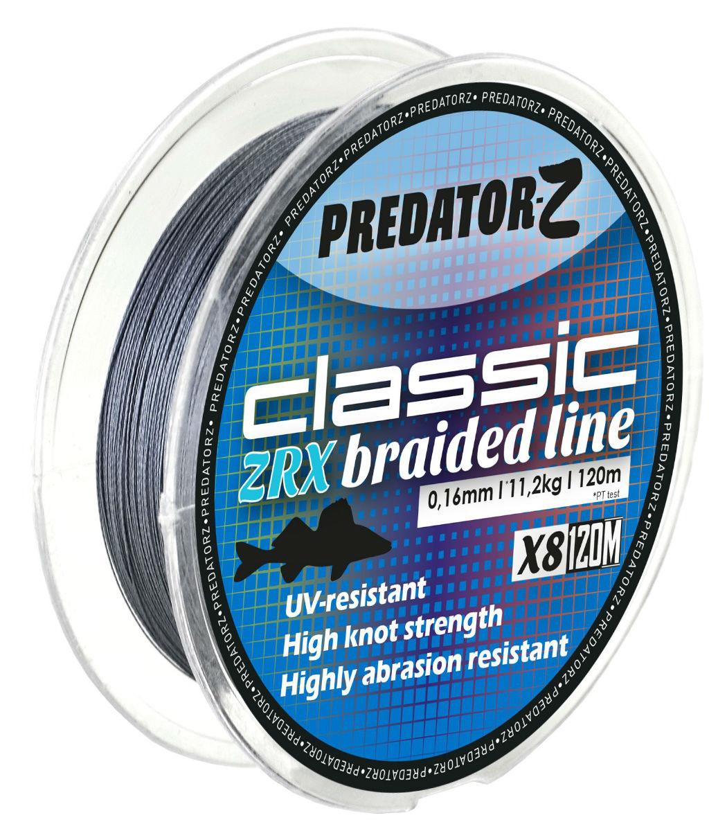 FIR TEXTIL PREDATOR-Z ZRX 8X 120m 0.16mm 11.2kg Dark Grey