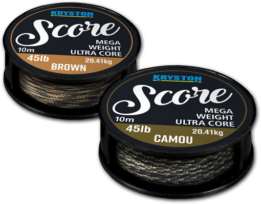 FIR TEXTIL SCORE HEAVYWEIGHT LEADCORE 10m 45lb Muddy Brown